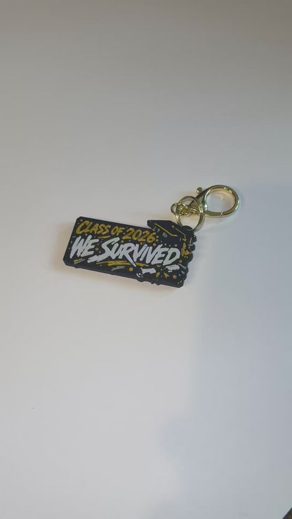 We Survived 2026 Graduation NFC Keychain | Custom Grad Gift
