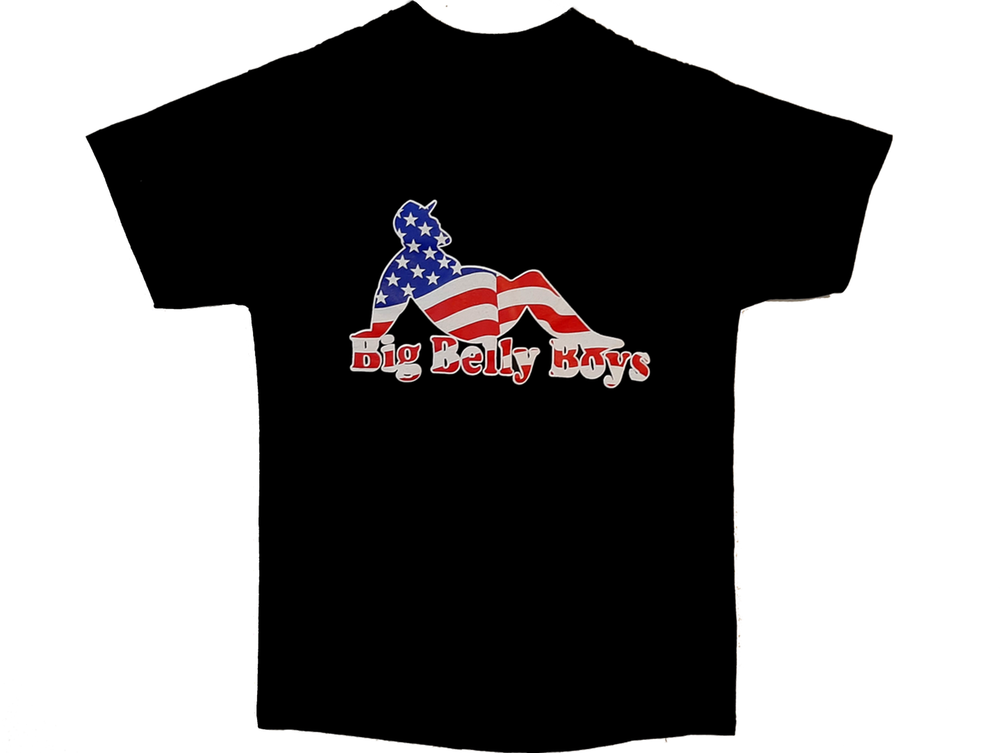 American Flag Big Belly Boys T-Shirt