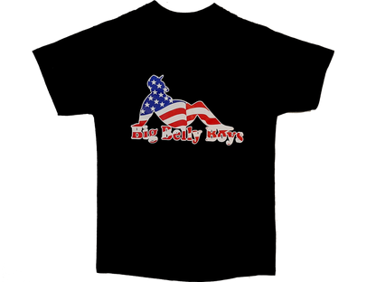American Flag Big Belly Boys T-Shirt
