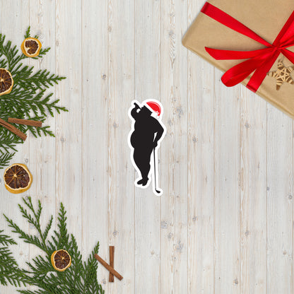 BBB Golf Santa Sticker