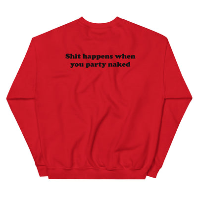 BBB Santa-Shit happens when you party naked-Sweatshirt